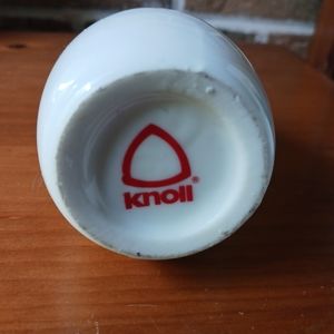 Knoll Advertising Promo Vase White Gold